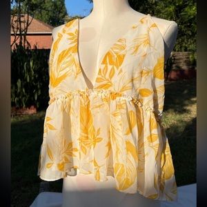 En Créme Flowy Boho Tank Top Blouse